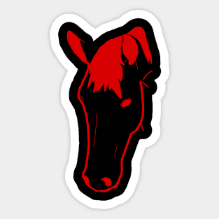 Horse Face Sticker